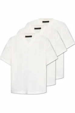 Fear Of God Essentials cream Three-Pack T-Shirts