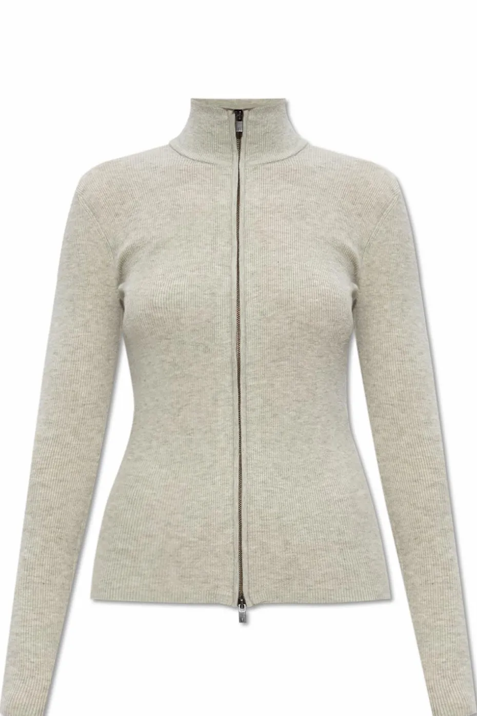 Fear Of God Essentials GREY Cardigan with stand-up collar