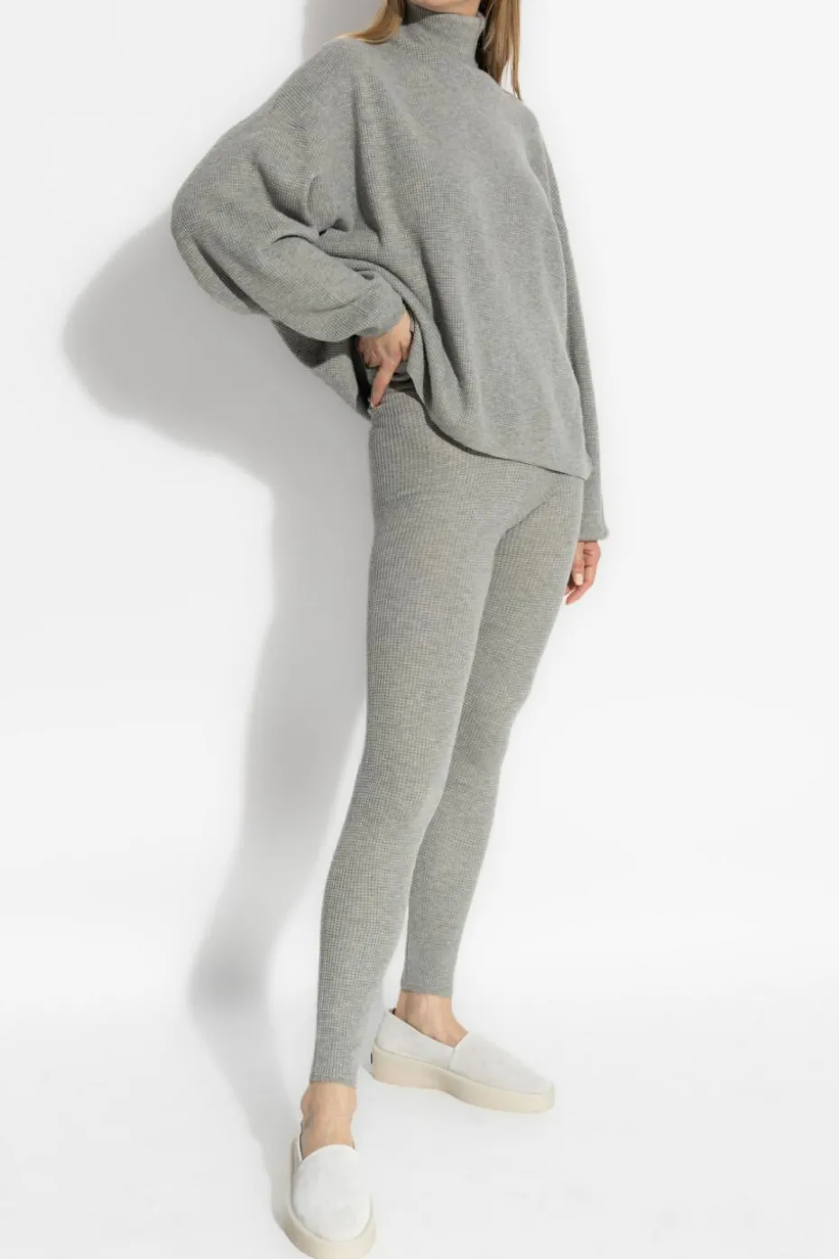Fear Of God Essentials GREY Ribbed Leggings