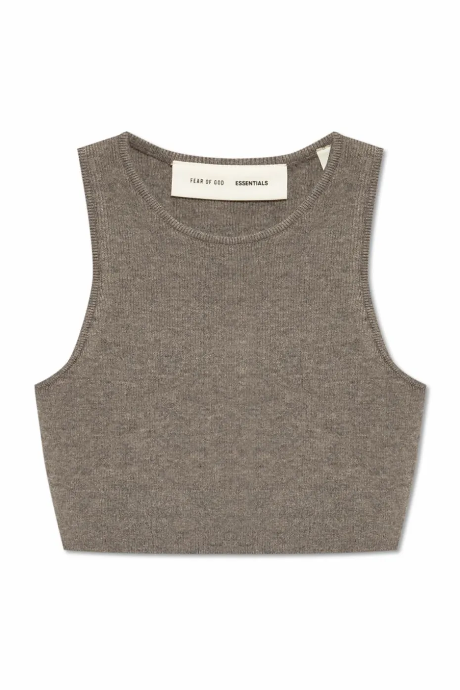 Fear Of God Essentials GREY Short knitted top