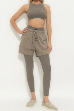 Fear Of God Essentials GREY Short knitted top
