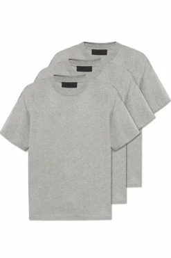 Fear Of God Essentials GREY Three-Pack of T-Shirts