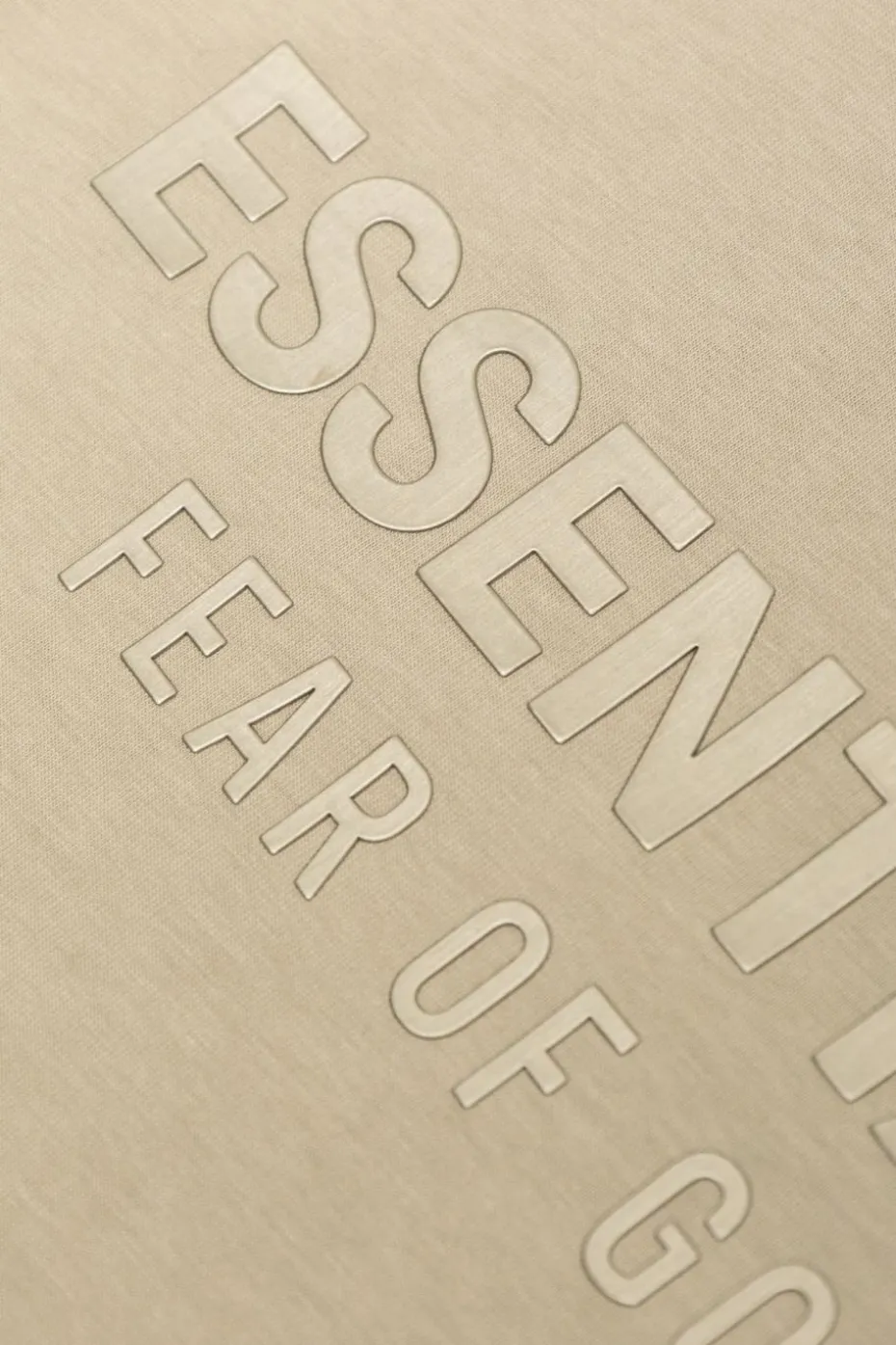 Fear Of God Essentials Kids beige T-shirt with logo