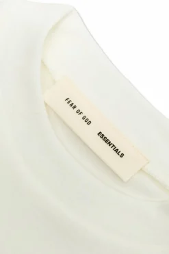 Fear Of God Essentials Kids WHITE T-shirt with logo