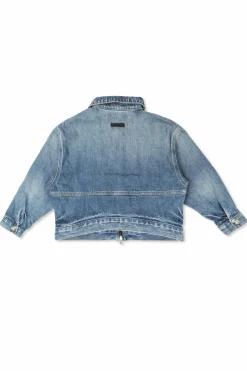 Fear Of God Essentials Kids BLUE Denim jacket