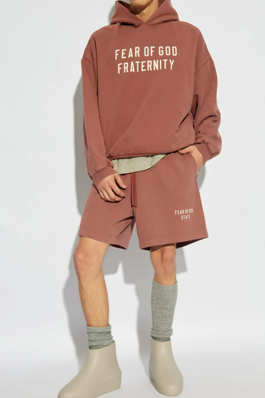 Fear Of God Essentials PINK Printed sweatshirt
