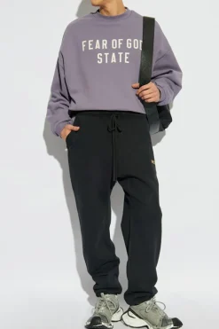 Fear Of God Essentials PURPLE Sweatshirt with logo