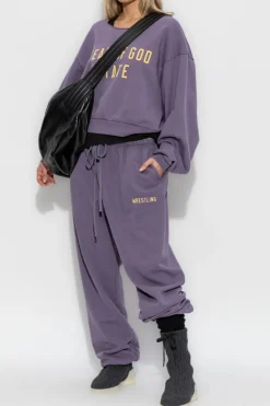Fear Of God Essentials PURPLE Printed sweatshirt