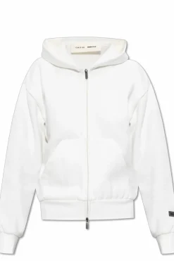Fear Of God Essentials WHITE Sweatshirt with logo