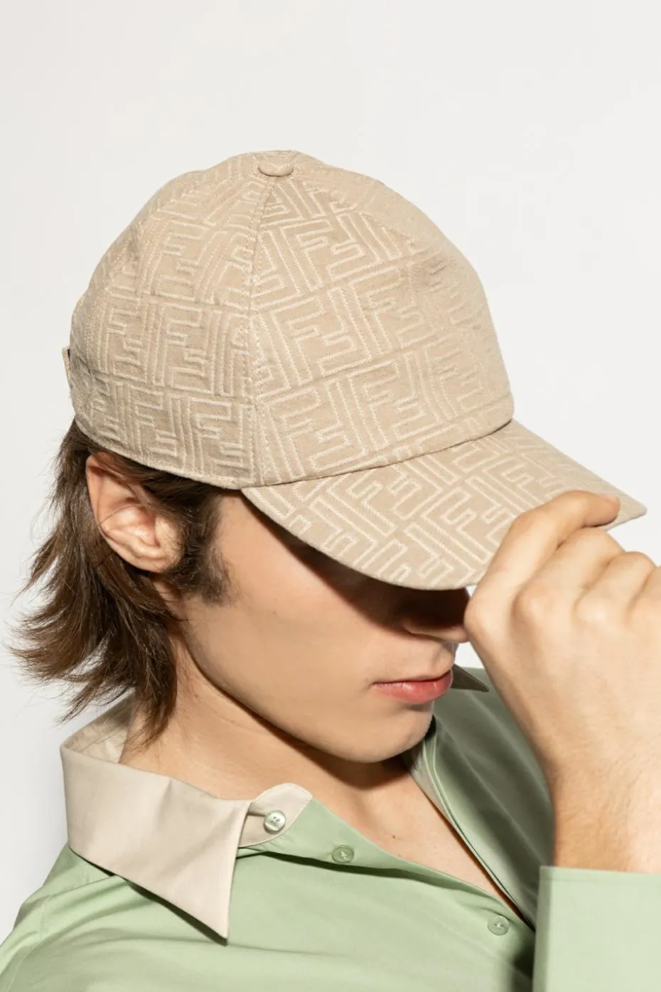 Fendi beige Baseball cap