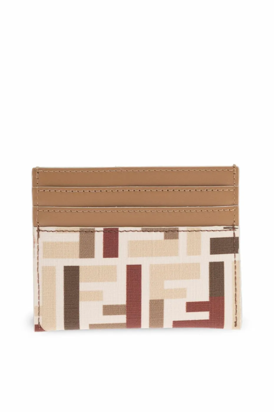 Fendi beige Card case with monogram