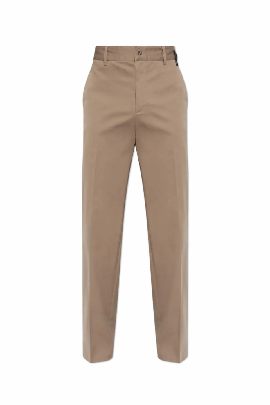 Fendi beige Creased trousers