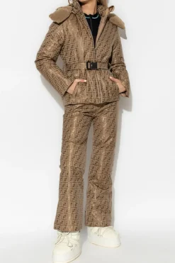 Fendi beige Insulated ski jacket