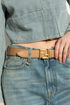 Fendi beige Leather belt