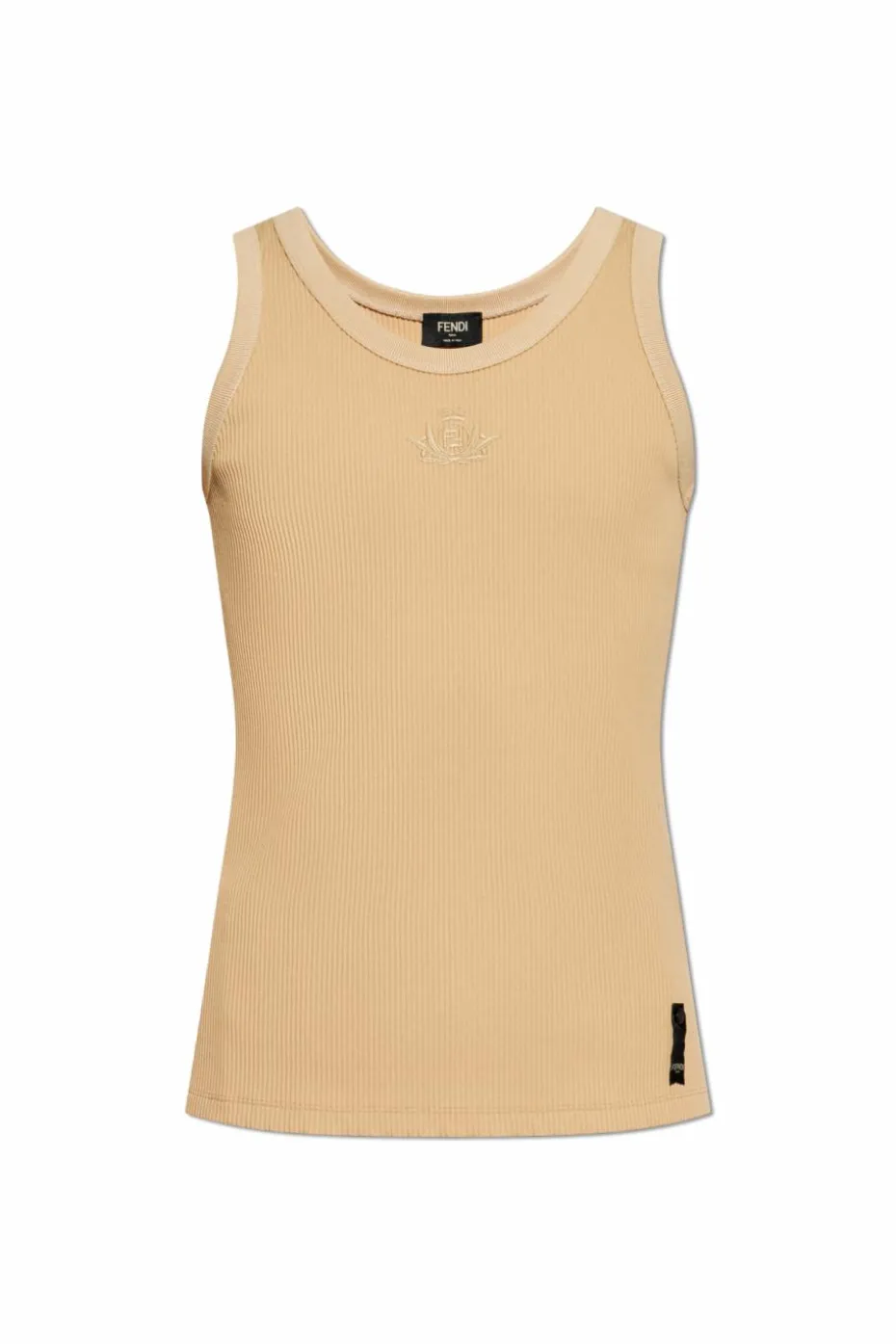 Fendi beige Ribbed top