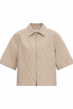 Fendi beige Shirt with monogram
