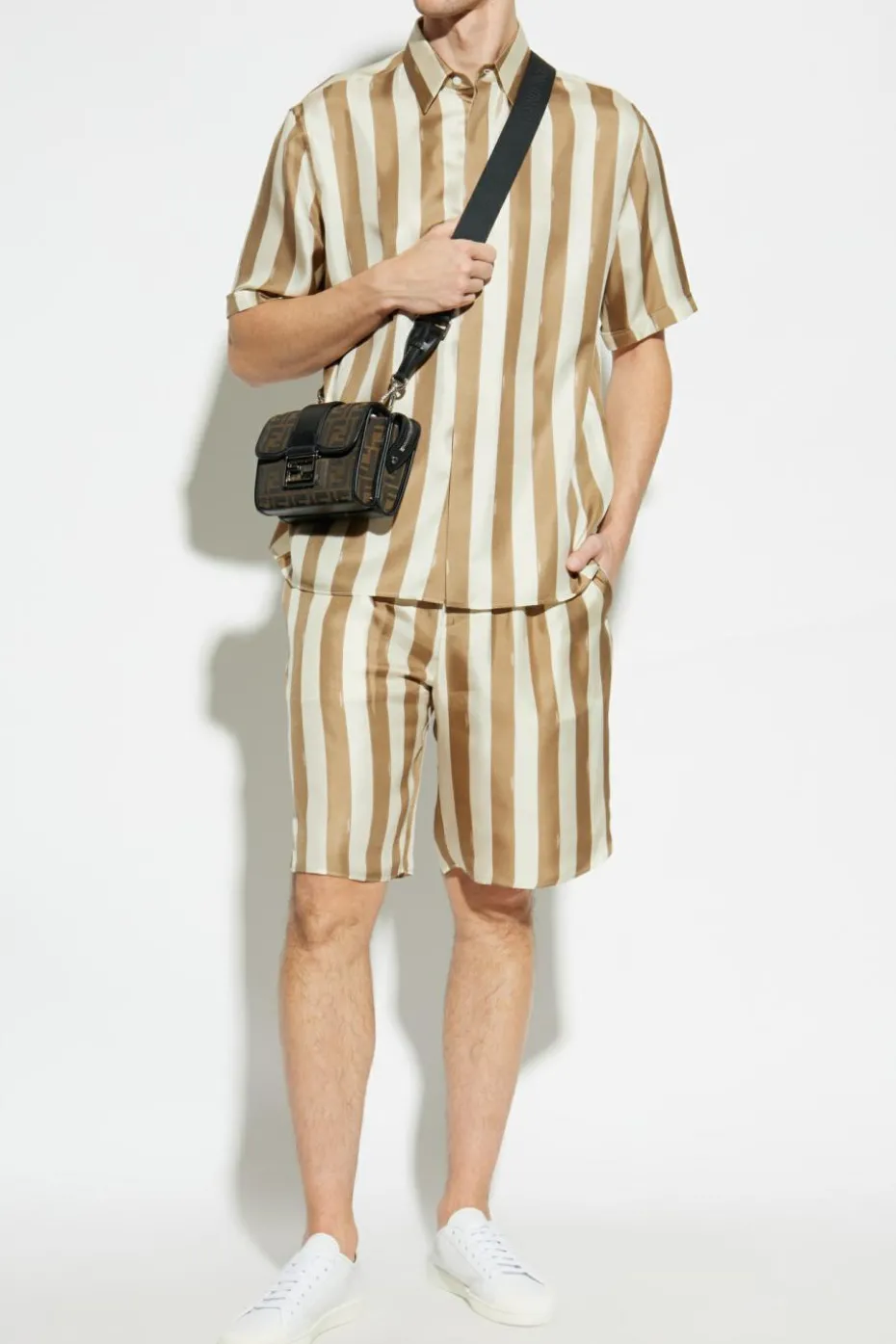 Fendi beige Silk shorts