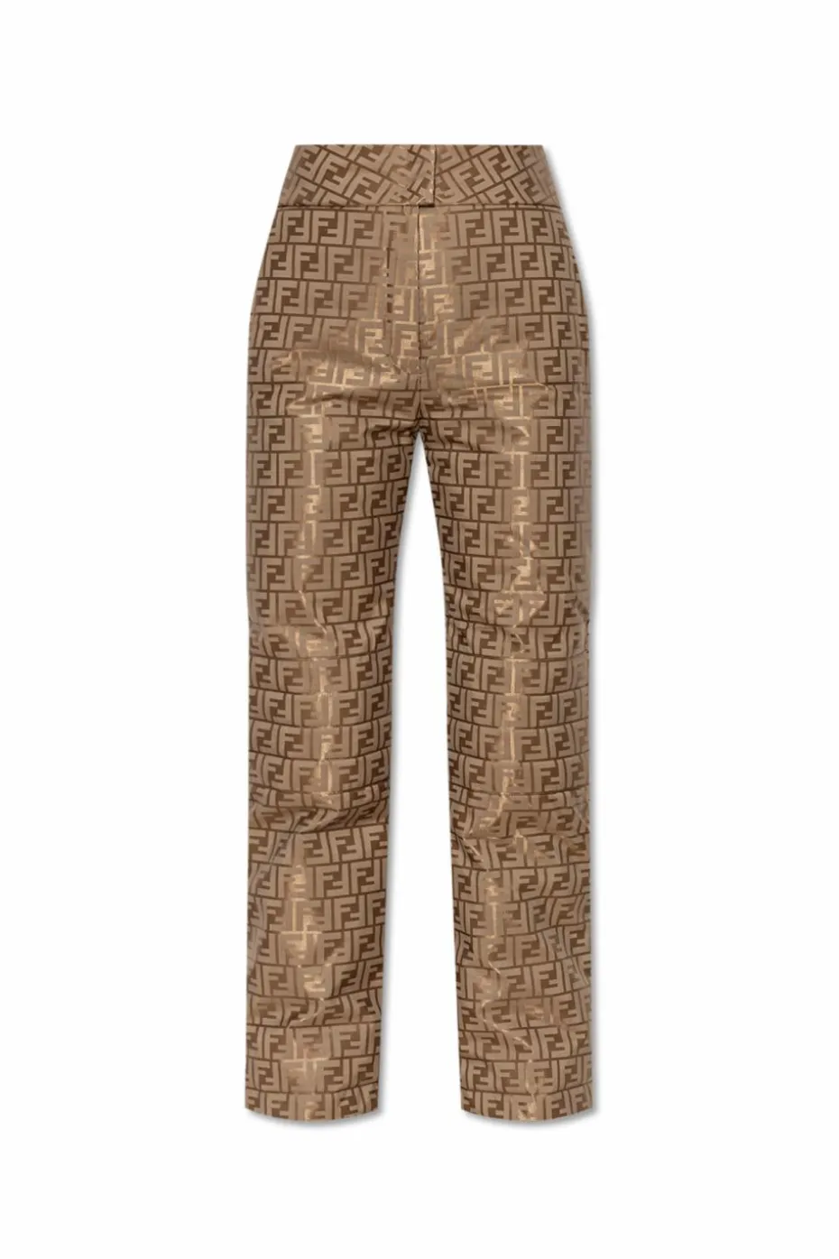 Fendi beige Ski pants with monogram