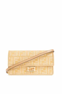 Fendi beige Wallet on a chain