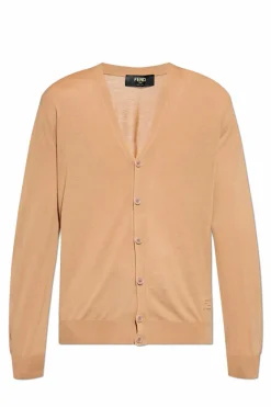 Fendi beige Wool Cardigan