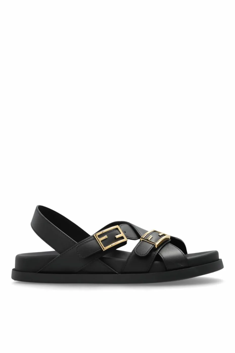 Fendi BLACK Leather sandals