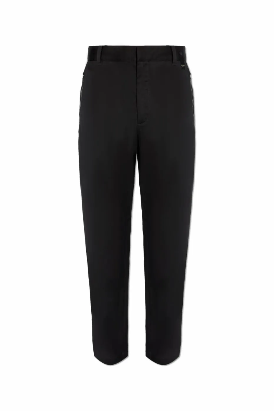 Fendi BLACK Pants with Logo