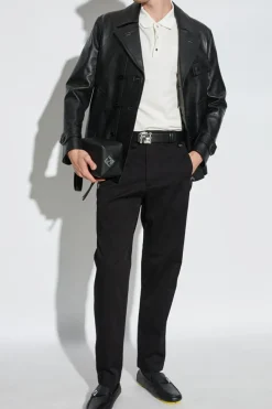 Fendi BLACK Pants with Logo