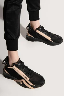 Fendi BLACK Sneakers with logo