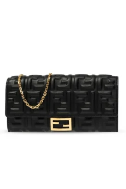 Fendi BLACK Wallet with chain