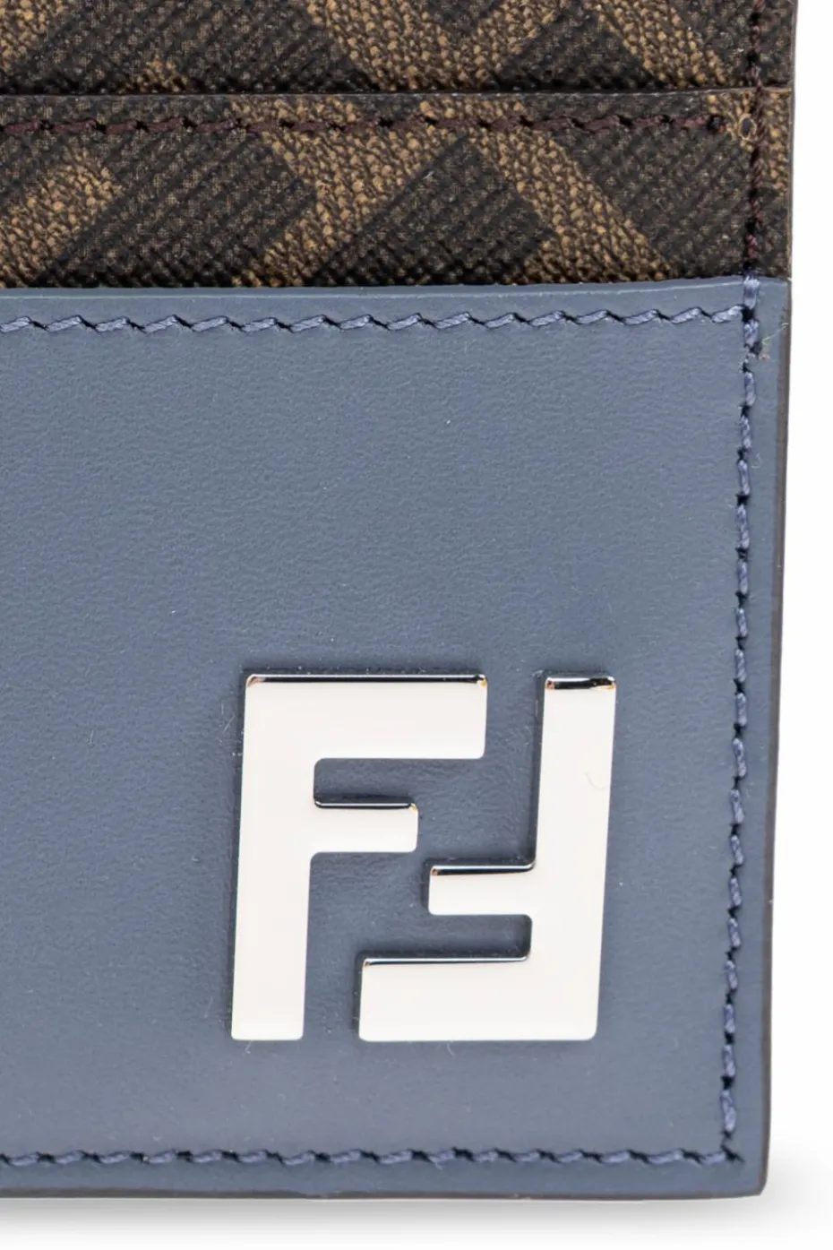 Fendi BLUE Card holder with logo