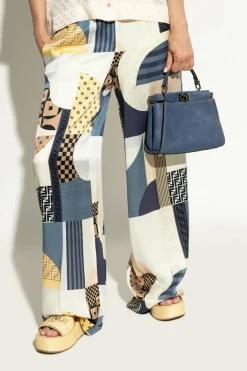 Fendi BLUE Handbag "Peekaboo Mini"