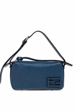 Fendi BLUE Leather shoulder bag āSmiply Fendi Miniā