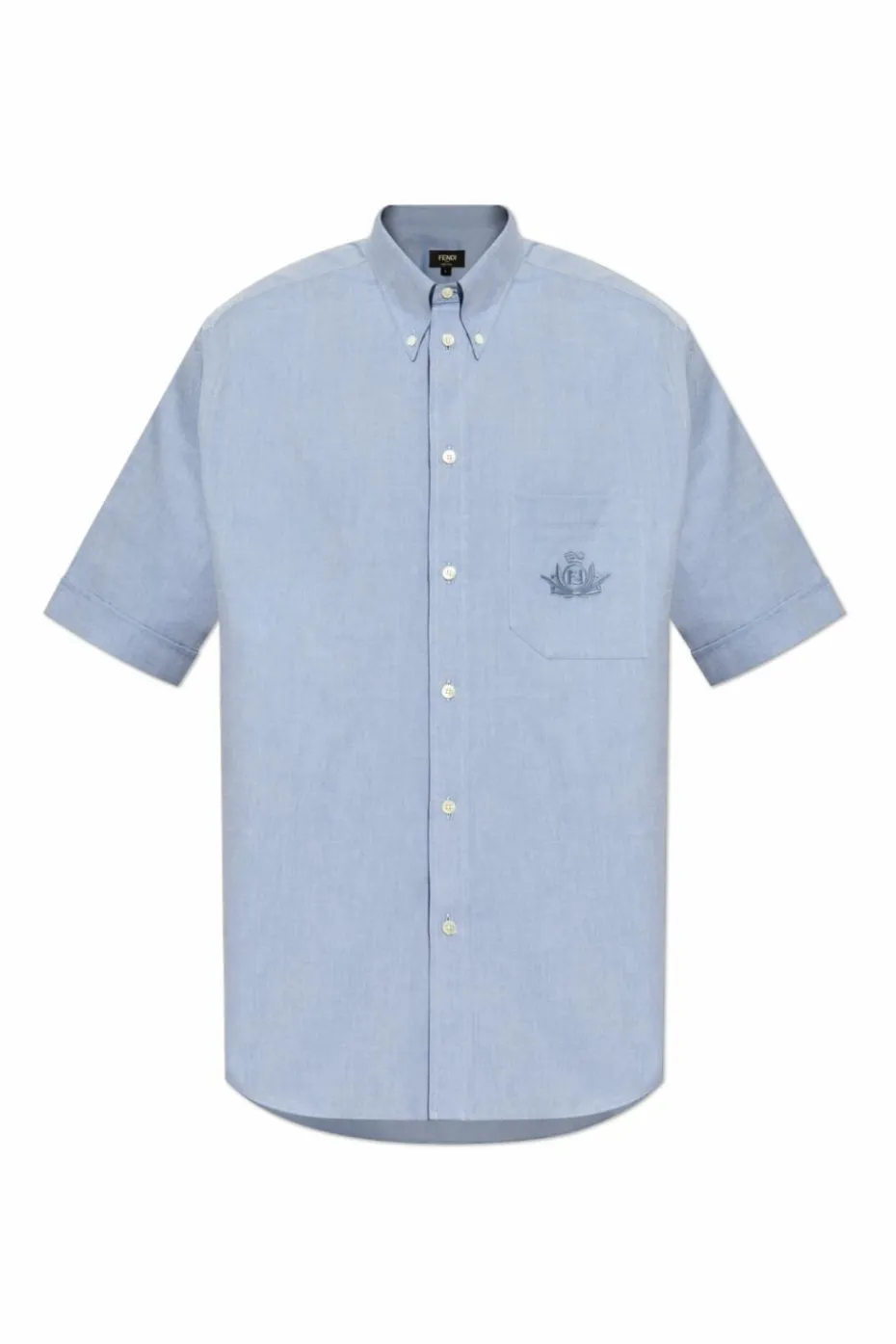 Fendi BLUE Shirt with logo