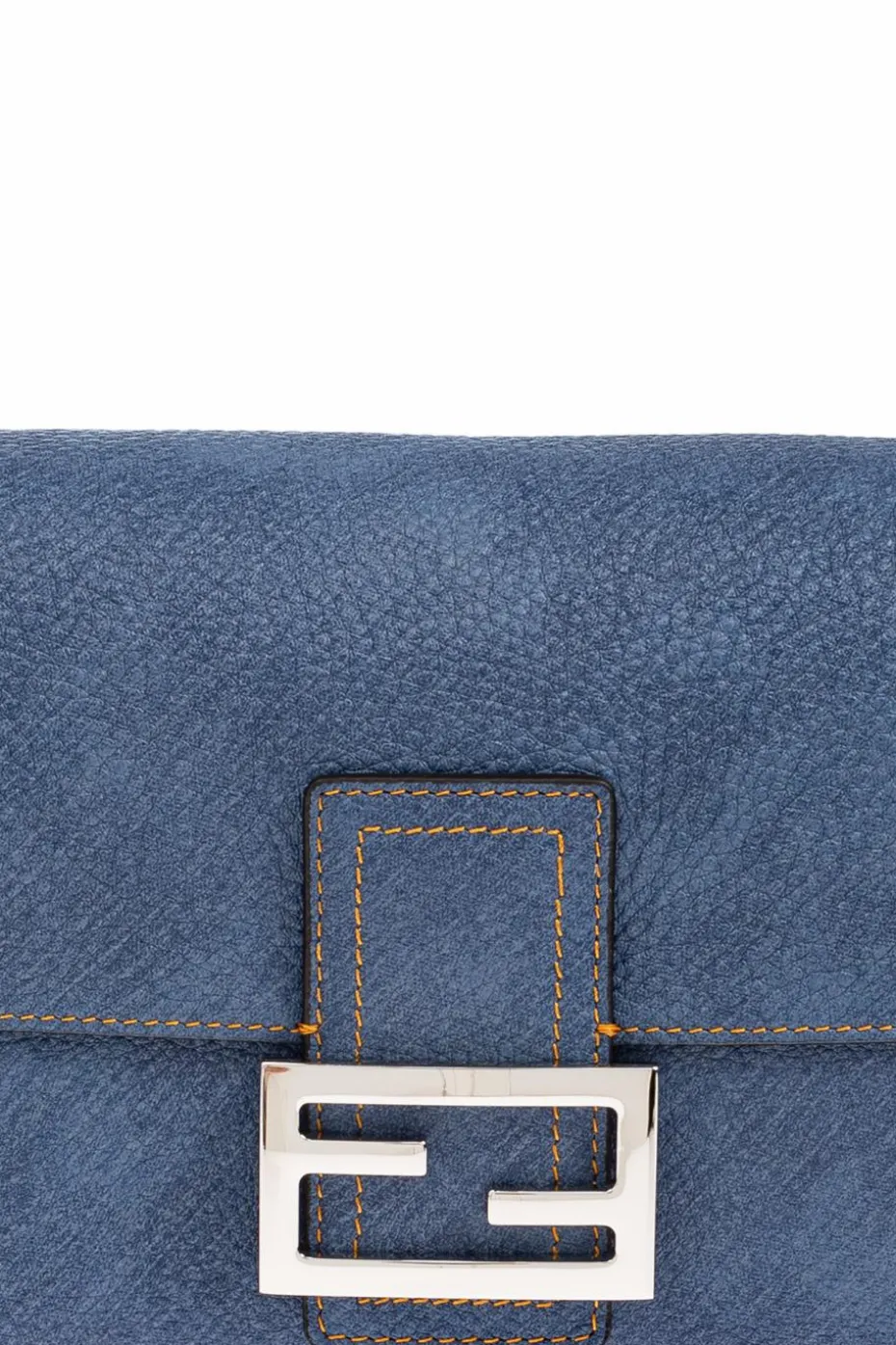 Fendi BLUE Shoulder bag "Baguette Medium"