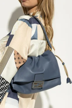 Fendi BLUE Shoulder bag "Mamma Medium"