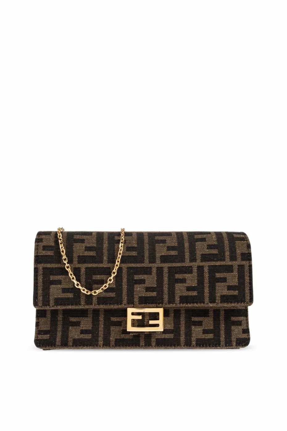 Fendi BROWN Belted wallet "Baguette"
