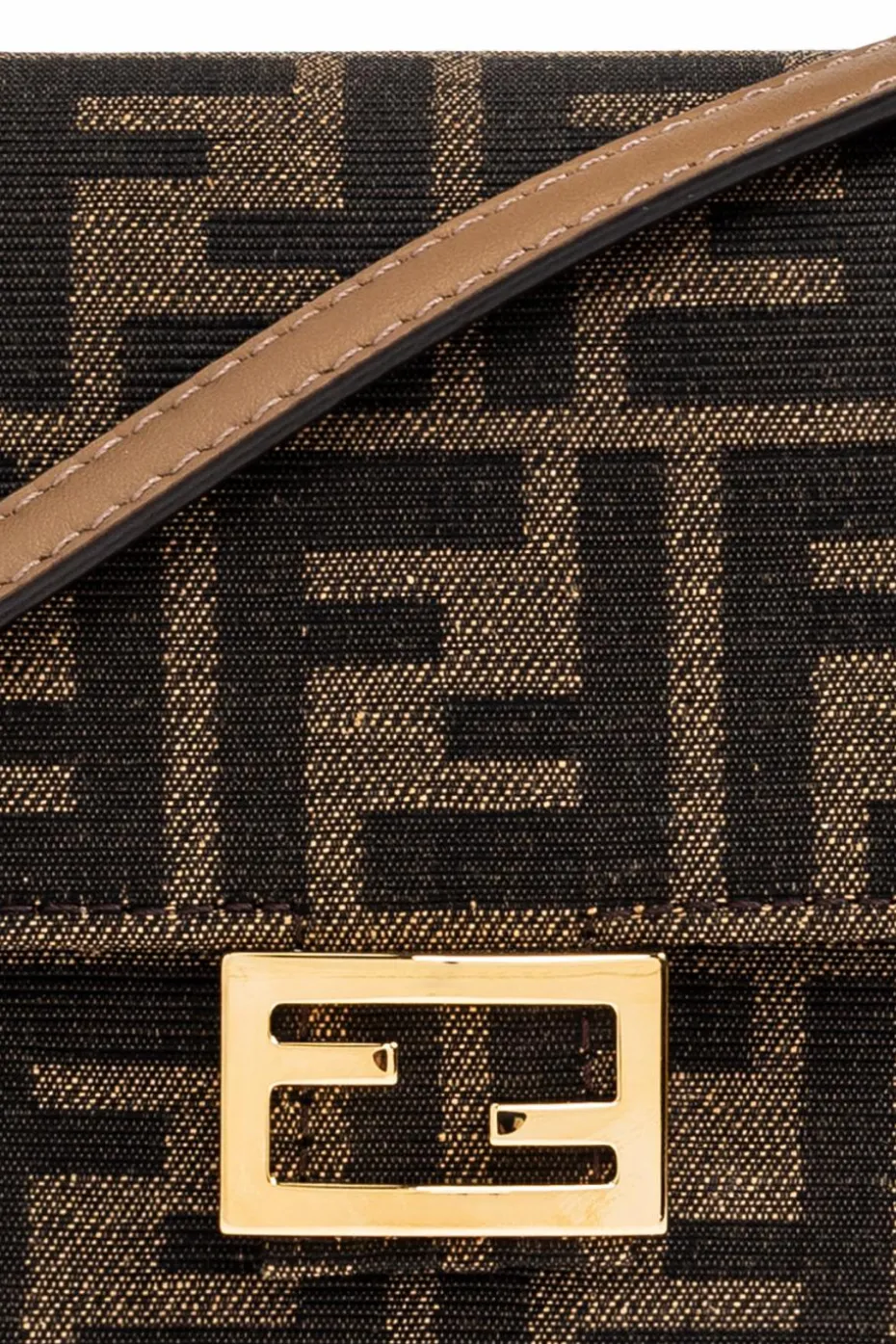 Fendi BROWN Belted wallet "Baguette"