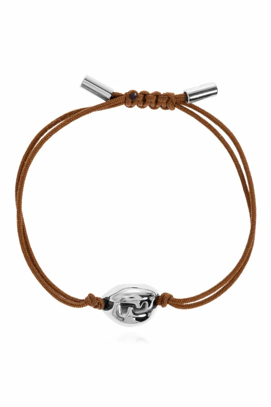 Fendi BROWN Bracelet with brass ornaments