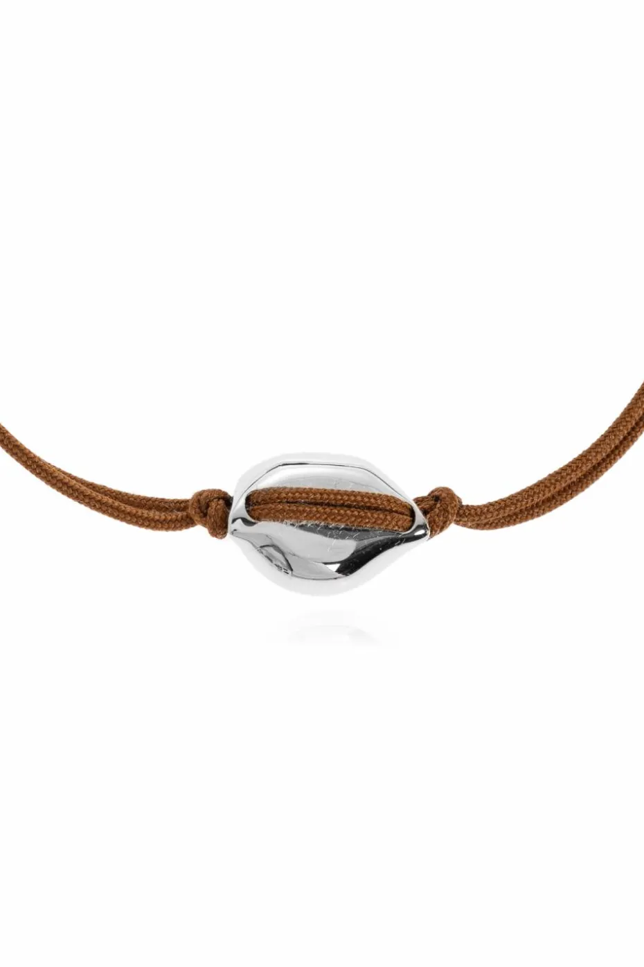 Fendi BROWN Bracelet with brass ornaments