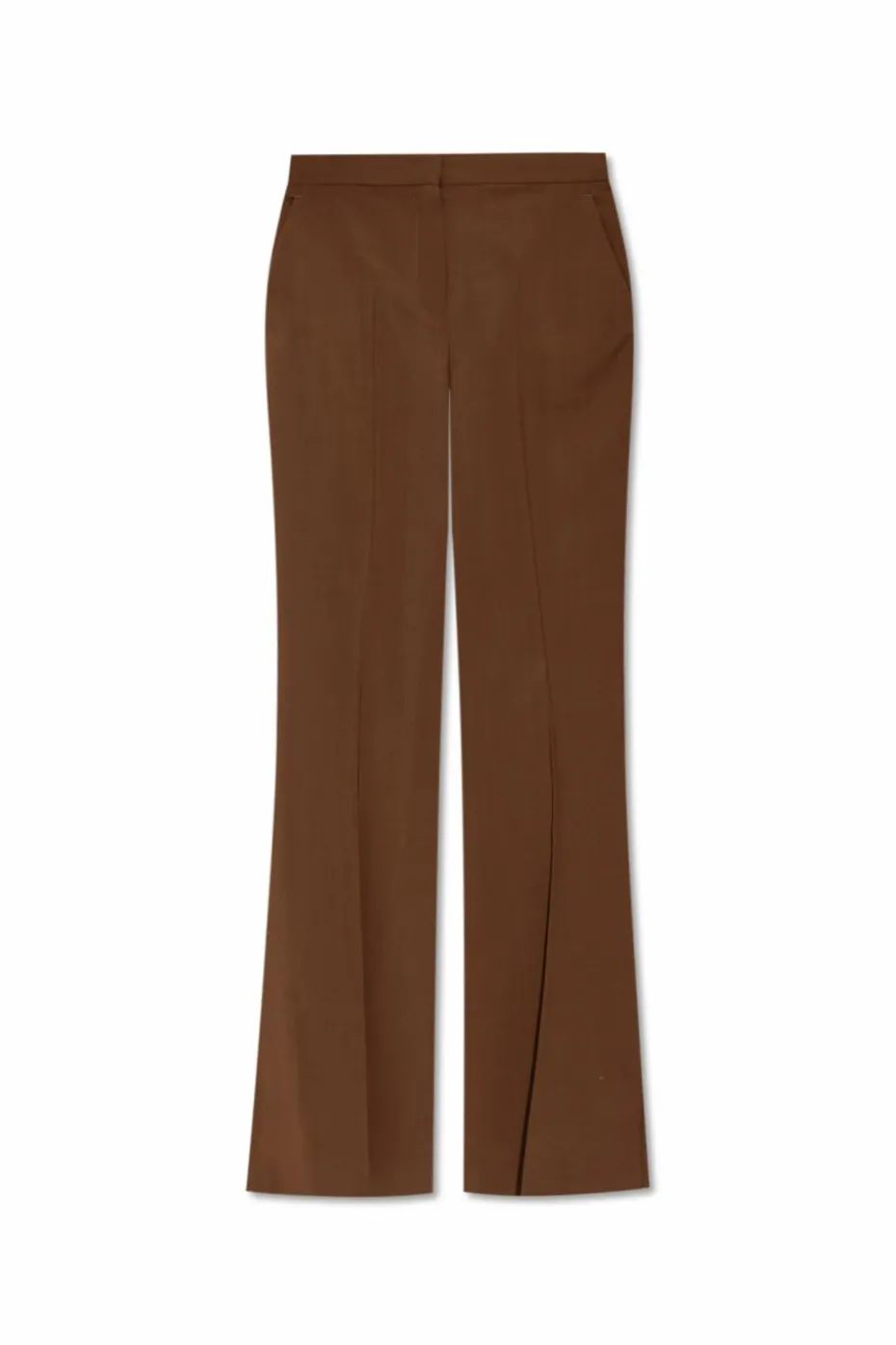 Fendi BROWN Flared crease trousers