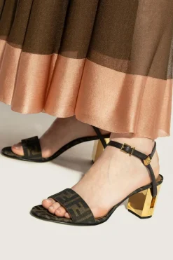 Fendi BROWN Heeled sandals