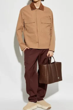 Fendi BROWN Jacket with pockets
