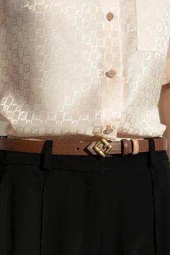 Fendi BROWN Leather belt