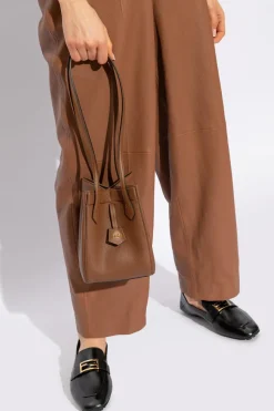 Fendi BROWN ‘Origami Mini’ Shoulder Bag