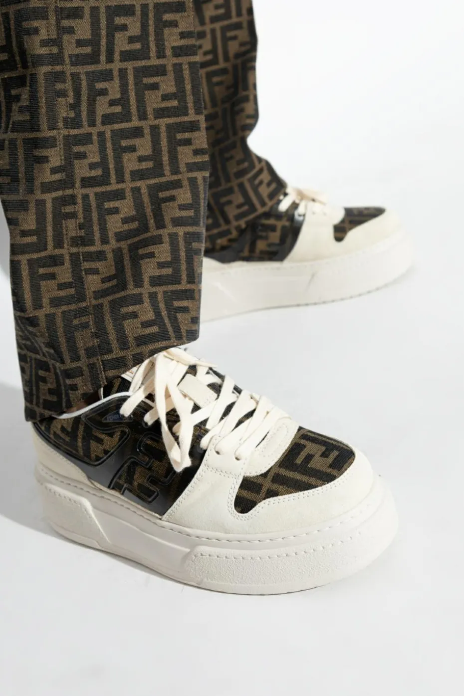 Fendi BROWN Platform sneakers