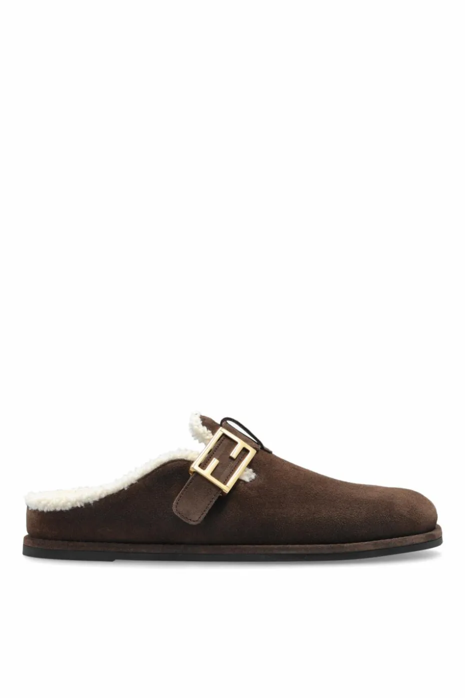 Fendi BROWN Suede mules