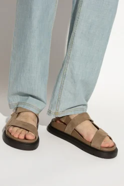 Fendi BROWN Suede sandals