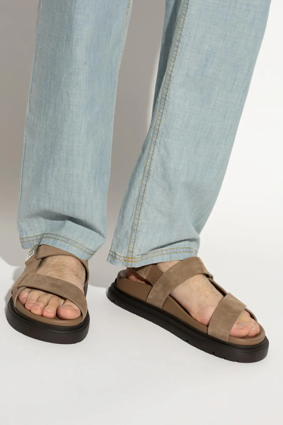 Fendi BROWN Suede sandals