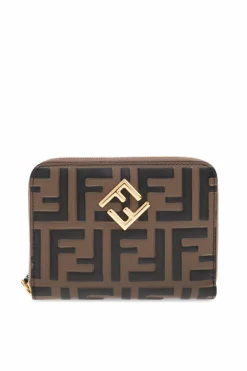 Fendi BROWN Wallet with logo