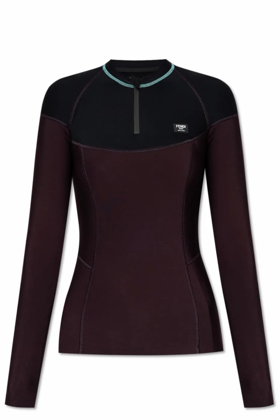 Fendi BURGUNDY Top with logo